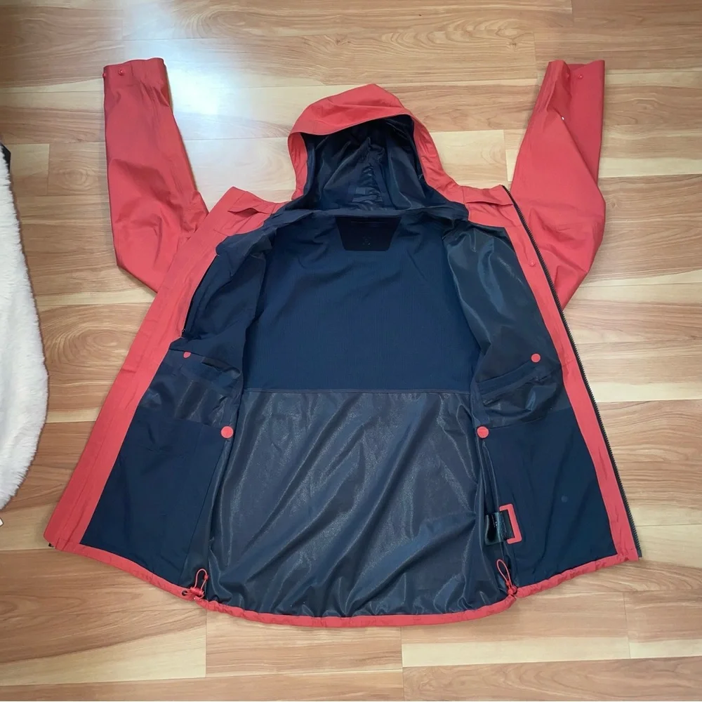 Lululemon Glyde Outpour Shell Rain Windbreaker  Jacket In Salmon Small Gorpcore